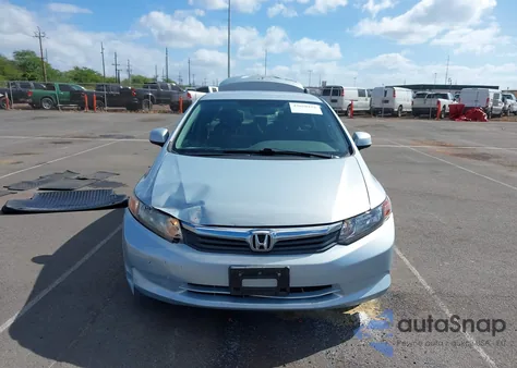 2012 Honda Civic Lx z USA, uszkodzony, nr VIN 2HGFB2F57CH517168
